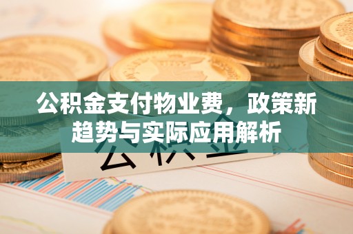 闽清公积金支付物业费，政策新趋势与实际应用解析