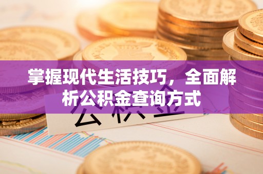 闽清掌握现代生活技巧，全面解析公积金查询方式