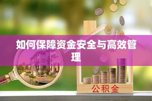 闽清如何保障资金安全与高效管理