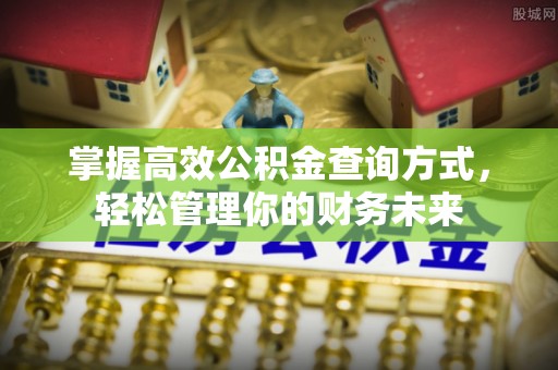 闽清掌握高效公积金查询方式，轻松管理你的财务未来
