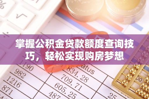 闽清掌握公积金贷款额度查询技巧，轻松实现购房梦想