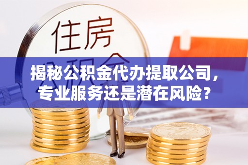 闽清揭秘公积金代办提取公司，专业服务还是潜在风险？